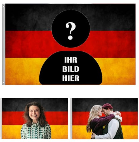 Generic flagge selbst deutschland fahnen 90x150cm banner personalisiert – wandteppich Sie Ihr eigenes Bild, selbst gestalten lustiger Poster zur Dekoration von Clubs,Konzerten, Bars, Universitäten