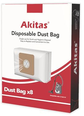 Akitas Sacs jetables pour aspirateur C11/C11 Turbo – Lot de 8