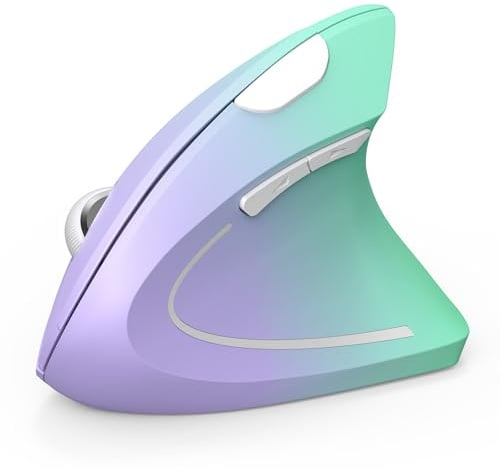 TECKNET Wireless Ergonomic Mouse, 4800DPI Vertical 2.4G Cordless Mouse | 5 Adjustable DPI Levels, Comfortable 57° Vertical Design, Silent Click, Auto Sleep Mode, USB Receiver for Windows Mac Laptop