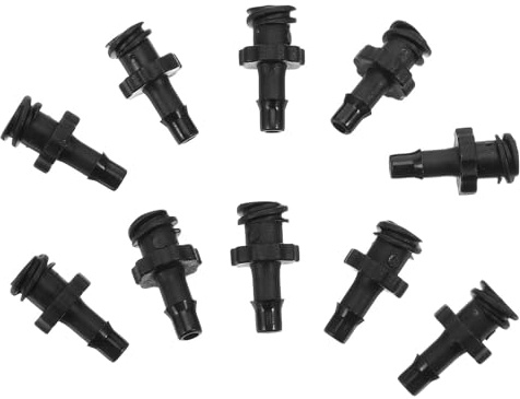 Gogogmee 10 Stück Plotter Ink Tube Adapter Schneller Anschluss Tintenrohr Verbinder für Flachbett Inkjet-drucker mit Dichtungs-Technologie zur Auslaufsicherung für Büro und Werbung