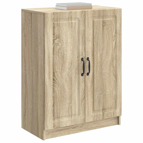 vidaXL Sideboard Sonoma-Eiche 66 x 34,5 x 87 cm Holzwerkstoff, Moderner Wohnzimmerschrank, rechteckige Buffetaufbewahrung, Dekokasten für den Eingangsbereich, praktische Organisation