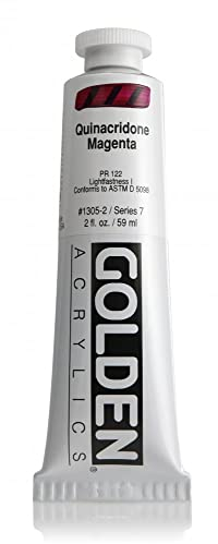 Pro-Art Golden Pintura Acrílica con Cuerpo Espeso 2 oz-quinacridone Magenta