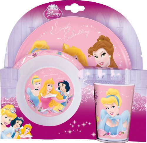 Disney 734290 - Principesse Set in Melamina, 27x7x26 cm