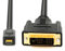 BIGtec 0,2m Micro HDMI auf DVI Kabel Adapter HDMI Micro D Stecker auf DVI-D Stecker Full HD für Monitor Beamer PC Computer TV Smart-TV Display