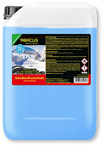 ABACUS® Scheibenfrostschutz bis -20 °C, Scheibenfrostschutz gebrauchsfertig, Frostschutzmittel Scheibenwaschanlage – Scheibenfrostschutz gebrauchsfertig 25 Liter (1226.25)