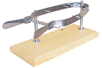 Imex El Zorro Soporte jamonero, INOX, 460 x 190 mm, Acero Inoxidable, Marron, (61800)