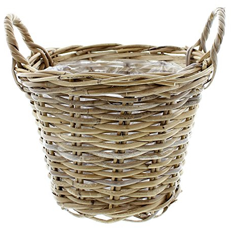 Korb, Pflanzkorb Rattan, Bepflanzungskorb, klein