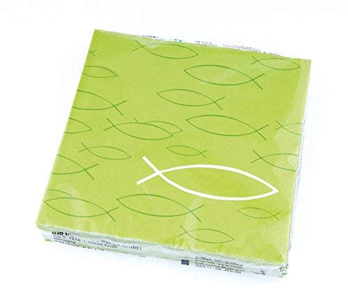 °* Servietten Fische (grün)
