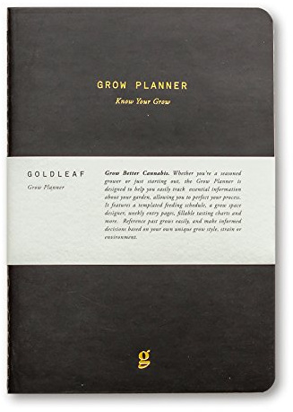Goldleaf Grow Planner: A Cannabis Grower Weekly/Monthly Journal Planner, Marihuana Growing Notebook, Essential Growing Supplies, A5 Size
