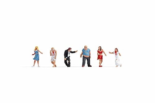 NOCH Figuren-Set „Zombies“, mit 6 handbemalten Untoten für Modelllandschaften im Maßstab 1:87 (H0), Kreatives Basteln und Dioramen