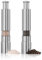 Stainless Steel Salt & Pepper Grinder Set With Push Button Modern Design,Perfect for Black Pepper, Sea Salt, and Himalayan Salt Spices
