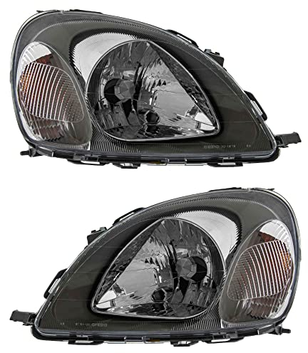 Scheinwerfer Set links & rechts Hauptscheinwerfer Frontscheinwerfer Halogen H4 ohne Lampenträger für Model Yaris SCP1_ NLP1_ NCP1_ _P1_