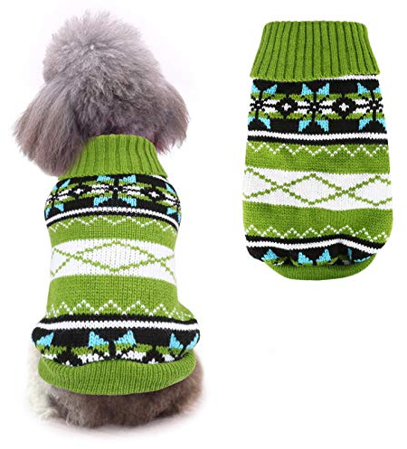 Idepet Haustier Katze Hund Pullover, Winter Hund Mantel Jacke Weste Warmer Haustier Pullover Pullover Kleidung für Kätzchen Rollen Katzen und Hunde
