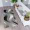 TAPISO Dream Teppich Läufer Meterware Flur Brücke Modern Streifen Wellen Hellgrau Creme Schwarz Wohnzimmer Küche ÖKOTEX 140 x 240 cm