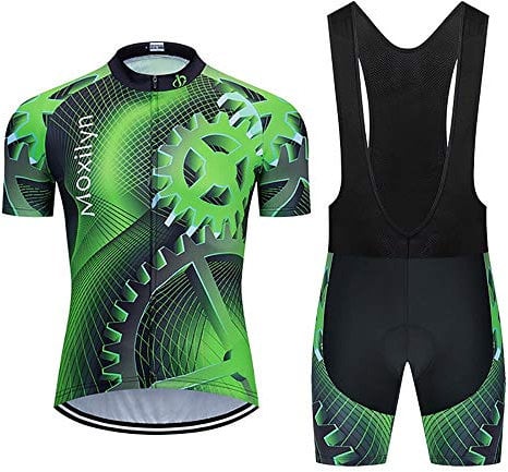 Ciclismo Uomo 20D Gel Salopette Pantaloncini Corti Imbottiti Set di Abbigliamento Ciclista