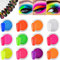 EBANKU 12 Boxen Pigment Nagel Pulver, Fluoreszierende Bunte Pigment Nagelpulver Neon Fluoreszierende Nagel Glitter Staub Nagel Pigment für DIY Nagel Kunst Dekoration