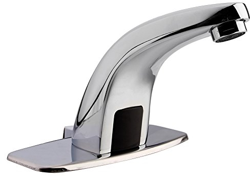 Infrarot Sensor Wasserhahn, Smart Berührungslos Waschtischarmatur Waschbecken Automatik Einhebelmischer Handwaschbecken mit Steuerbox für Küche Badezimmer Haushalt