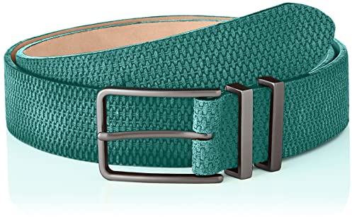 HACKETT LONDON Mens Pique Print Belt Gürtel, 668MINT, 26