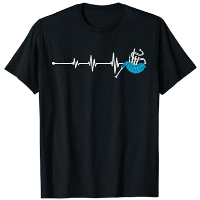 Dudelsack Heartbeat - Instrument Dudelsack T-Shirt