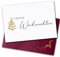 Joli Coon Weihnachtskarten 5er Set mit Weihnachtskuvert und Siegelsticker - Edle Weihnachtskarten Set Frohe Weihnachten Karten