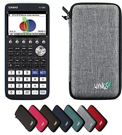 Casio fx-CG50 inklusive Schutztasche von WYNGS in Hellgrau - Basic Set
