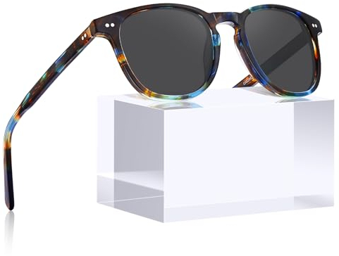 CARFIA Vintage Polarised Sunglasses for Women with Small Face UV Protection Keyhole Style for Driving Outdoors