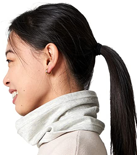 CHARM 2 in 1 Halstuch Damen Stirnband Schal Loop - Herren Multifunktionstuch 100% Bio-Baumwoll Schlauchschal Mundschutz Rundschal Dünn Mix Weiss