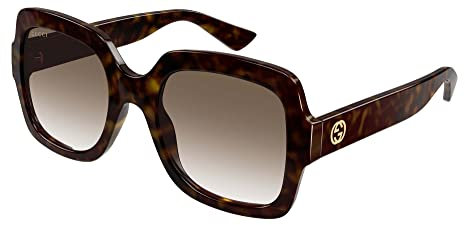 GUCCI Womens GG1337S Sunglasses, Havana-Havana-Brown, 54