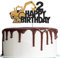 ALTcompluser Bagger Tortendeko 2. Geburtstag Junge Bagger Deko Kindergeburtstag 2 Jahre Bagger Kuchendeko Doppelseitig Bagger Cake Topper Baustelle Kuchen Deko für Junge Mädchen Geburtstag