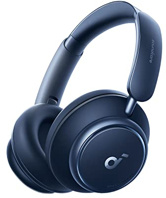 Soundcore Auriculares Bluetooth by Anker Space Q45, reproducción de 50 Horas, Audio inalámbrico LDAC Hi-Res, Llamadas claras (reacondicionado)