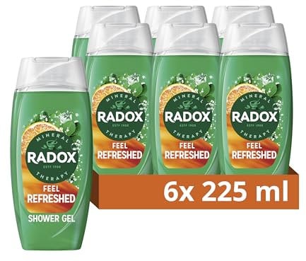 Radox Mineral Therapy Feel Refreshed Shower Gel with Eucalyptus & Citrus Scent- 225ml (Pack of 6)