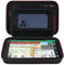 Elonbo Étui Portable pour Système de Navigation GPS Garmin Dezl OTR1000 / OTR100 / RV 1090 10 Pouces, Poche Supplémentaire en Maille, Compatible avec Câble USB, Noir