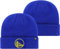 '47 NBA Unisex-Erwachsene Primary Logo Cuffed Knit Primary Logo Team Color Beanie Hat Cold Weather Hut, One Size, Golden State Warriors Blau, Einheitsgr��e