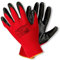 Agritrade AK Durable Flexible Work Protective Gloves -Nitrile- Red Safety Gloves For Construction Automotive Workshops Carpentry Garden (AGRI) (1, 8'' / M)