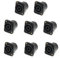 Hsupez 8 Stück Speakon Buchse Panel Mount Socket Connector, 4-polige Audio Speakon Buchse quadratische Wandplatte Jack Twist Lock Adapter für NL4MP, NL4MPR, NL4FC, NL4FX, NLT4X, NL2FC