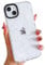 ECZOIL Compatible for iPhone 14 Plus/15 Plus Case, Cute Rose Flower Floral Clear Cover for Women Girl Ultra Slim Soft TPU Shockproof Anti-Yellow Protective Phone Case - White