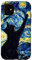 iPhone 11 Van Gogh Style Starry Night Cute Cat Art Case