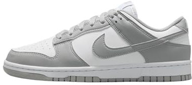 NIKE Damen Dunk Low Sneaker, White Lt Smoke Grey, 38.5 EU