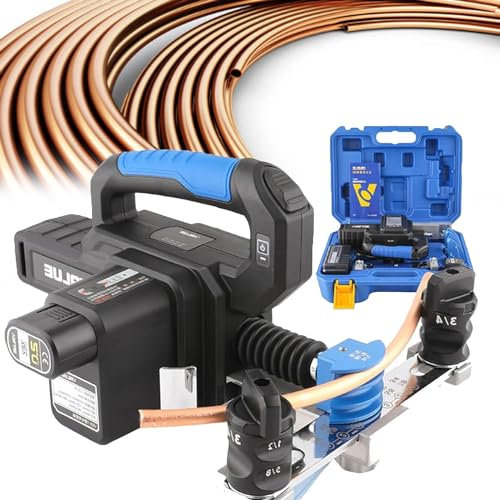 XSDAJSD Piegatubi Elettrico, utensile per Piegare Tubi in Rame da 1/4 a 7/8, piegatubi Wireless per Aria condizionata