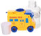 DRESSOOS Juguete Dispensador De Agua, Pequeño Autobús Escolar para Niños De 4 A 7 Años, Modelo De Autobús con Fuente para Beber, Mini Dispensador De Agua, Mini Dispensador De Agua, Juguete