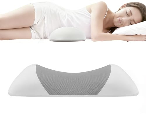 Hnonoxy Ergonomisches Lendenkissen für Bett & Sofa – Orthopädisches Lordosekissen zur Entlastung der Lendenwirbelsäule, Memory-Foam Rückenkissen, Rückenstützkissen für Seitenschläfer & Rückenschläfer