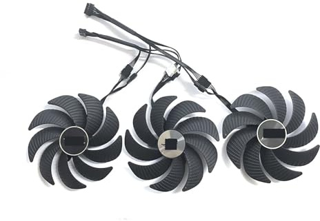 LFGOZSD Laptop parts 100mm PLD10020B12H DC12V 0.65A 6PIN Graphics fan For GIGABYTE for AORUS for GeForce for RTX 4090 4080 4070 Ti MASTER(Silver)