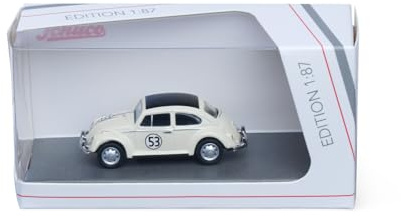 Schuco 1:87 VW Käfer Rallye '53 - Hochwertiges Diecast Modellauto im Maßstab 1:87, Modellauto, 1:87, Auto, Sammlermodell, H0