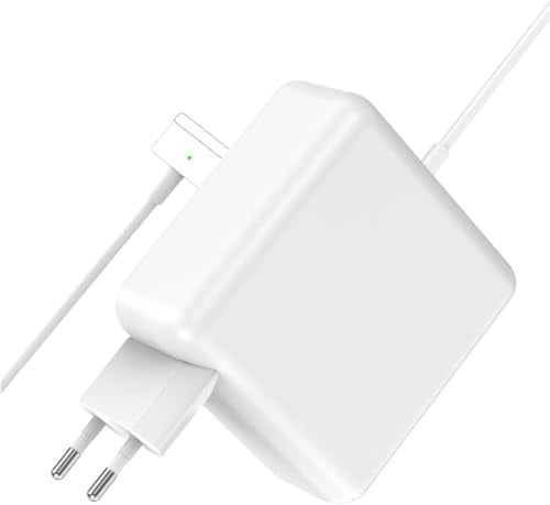 60W Mac Book Pro Ladegerät, Magnetic2 T-Tip Adapter, Schnellladefunktion kompatibel mit 11-Zoll- und 13-Zoll Mac Book Air Modellen von 2012 bis 2017, geeignet für die Modelle A1425, A1465, A1466