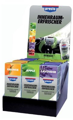 PRESTO Displ. Klimaanlagen Innenraum erfrischer Spray 12 x 150 ml *158988