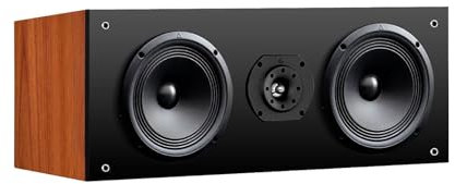 Triangle - Enceinte Centrale Sextan 902 - Enceinte Centrale Home-Cinéma - Puissance Admissible 80W - Rendement 91 DB/W/m - 500 x 200 x 300 mm - Cognac