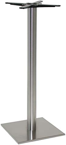 Dublino Stehtischgestell Tischbein Edelstahl | Premium | PD7589inox/110 | INOX | Stehtisch | H 109 cm | 21 kg | Bodenplatte 45x45 cm | max. Tischplattengröße 70x70 / Ø 90 cm