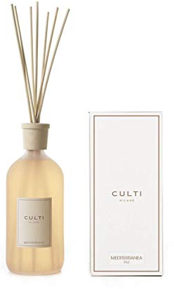 Culti Diffusore Bastoncini Stile da 1000 ml Milano | Fragranza Mediterranea, all'arancia Amara, Limone e Neroli - Durata 3 Mesi - Metratura da 10 a 20 mq