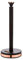 Tower T826133BLK Cavaletto Towel Pole Kitchen Roll Holder with Soft Underliner, Black and Rose Gold