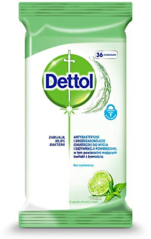 DETTOL ANTIBAC WIPES LIME&MT 36'S